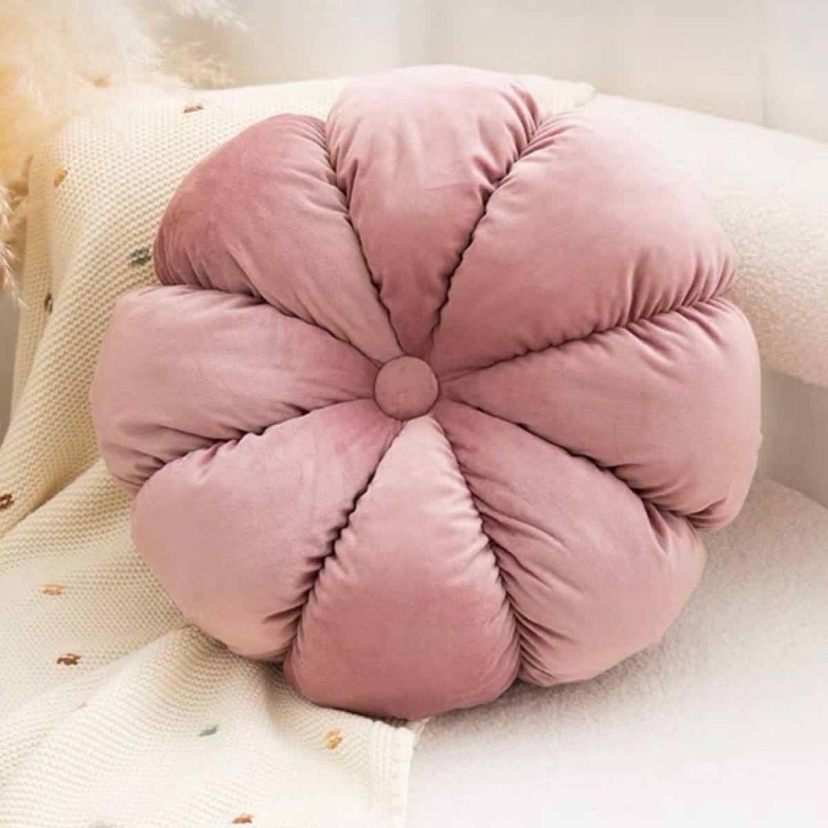 DECORACION CREATIVA - 1 Funda Calabaza Rosada