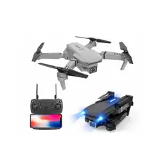GENERICO - Mini Drone E88 Doble Cámara Con Accesorios Plegable Wifi