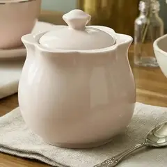 BRIC - Azucarero Rosado De Porcelana Con Tapa