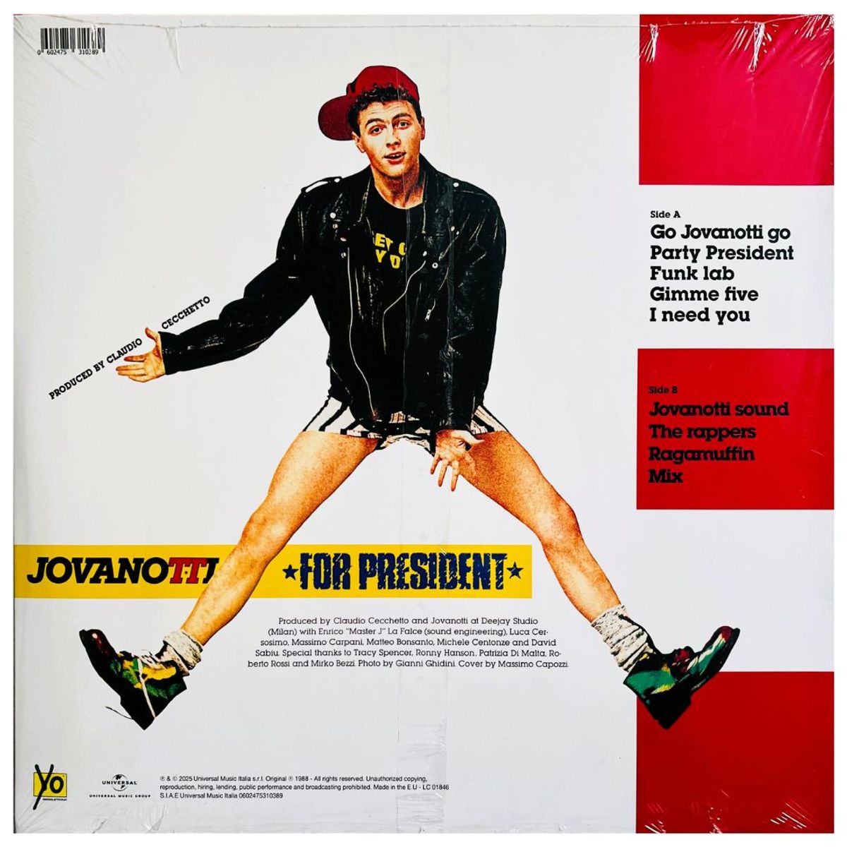 GENERICO - JOVANOTTI - FOR PRESIDENT / VINILO