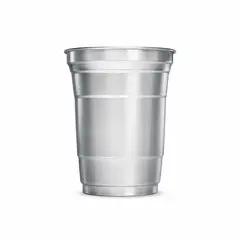 GENERICO - Pack 40 Unidades Vasos Aluminio Top Cup Bright - 473 Ml