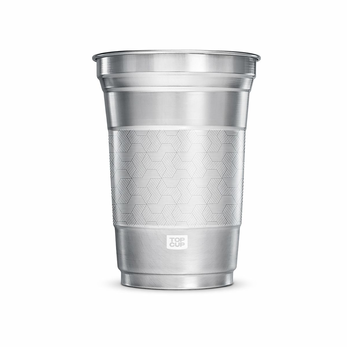 GENERICO - Pack 40 Unidades Vasos Aluminio Top Cup Stealth - 473 Ml