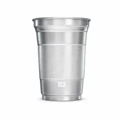 GENERICO - Pack 40 Unidades Vasos Aluminio Top Cup Stealth - 473 Ml