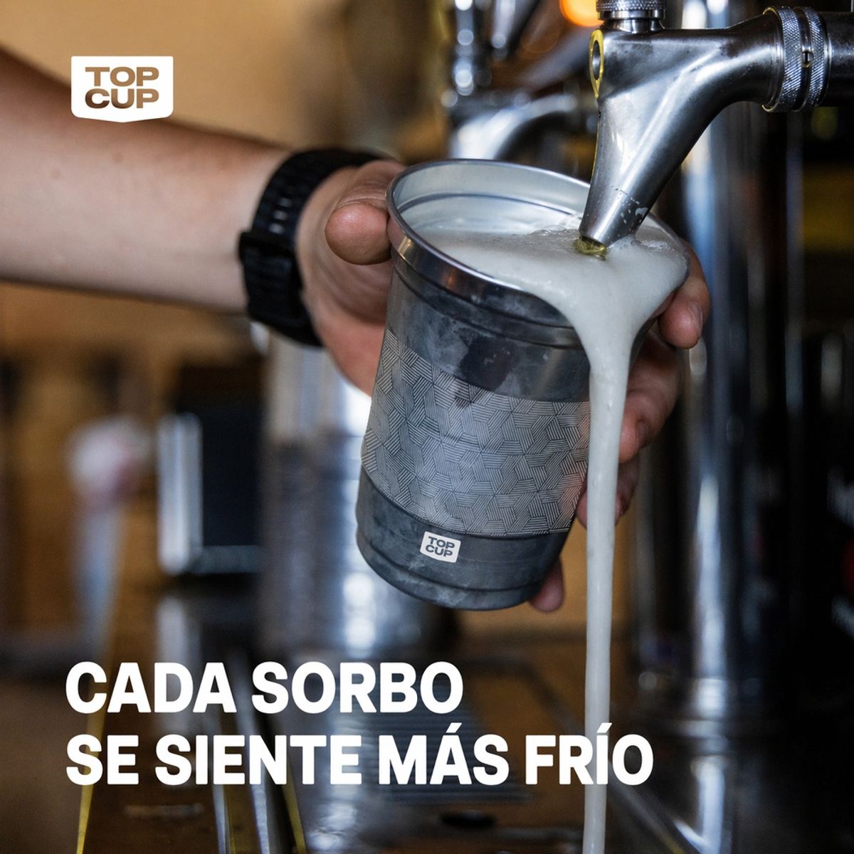 GENERICO - Pack 40 Unidades Vasos Aluminio Top Cup Stealth - 473 Ml