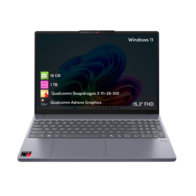 Notebook Slim Snapdragon X 16GB 1TB SSD 15.3 FHD Táctil W11