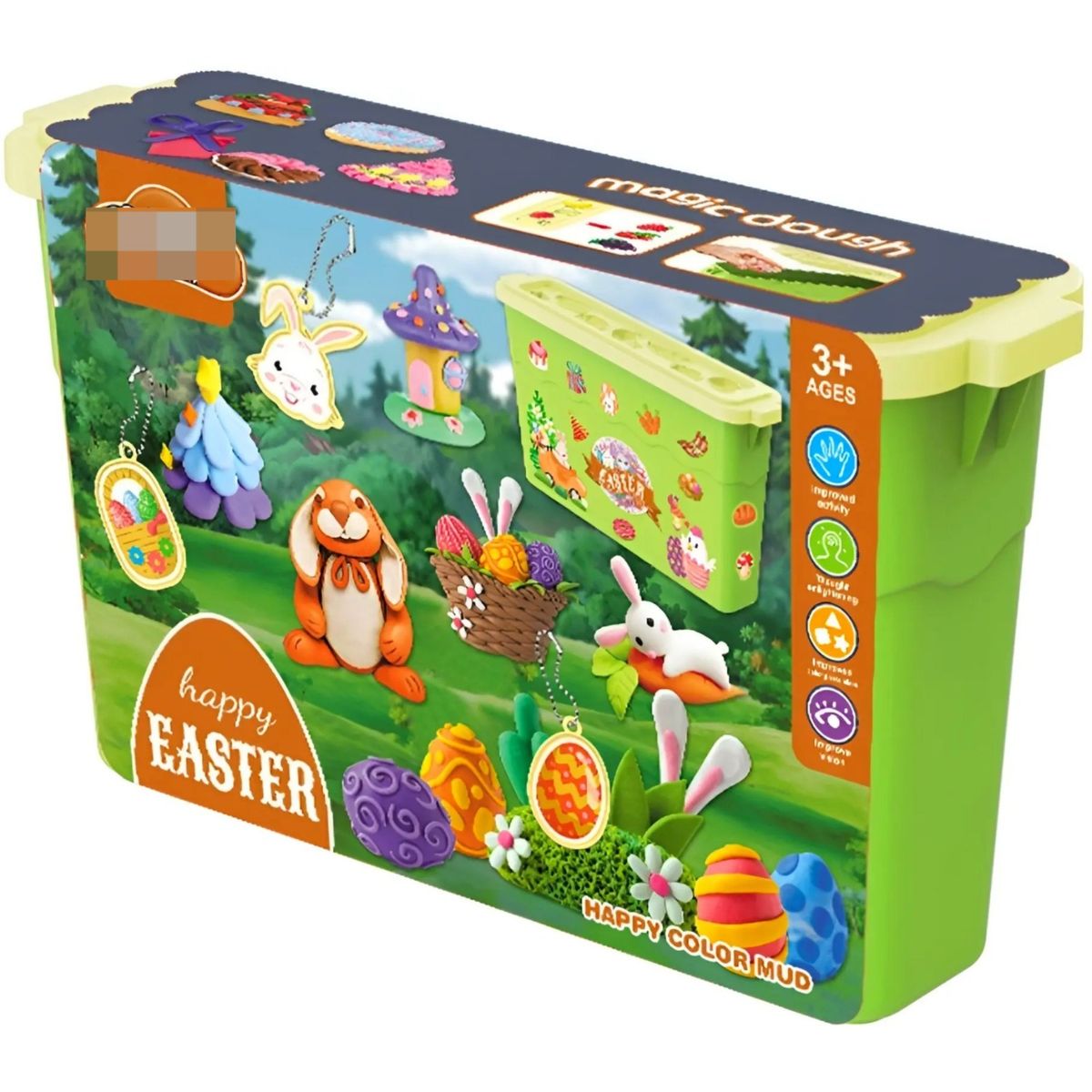 GENERICO - Masas Y Plastilinas Conejo Pascua Multicolor
