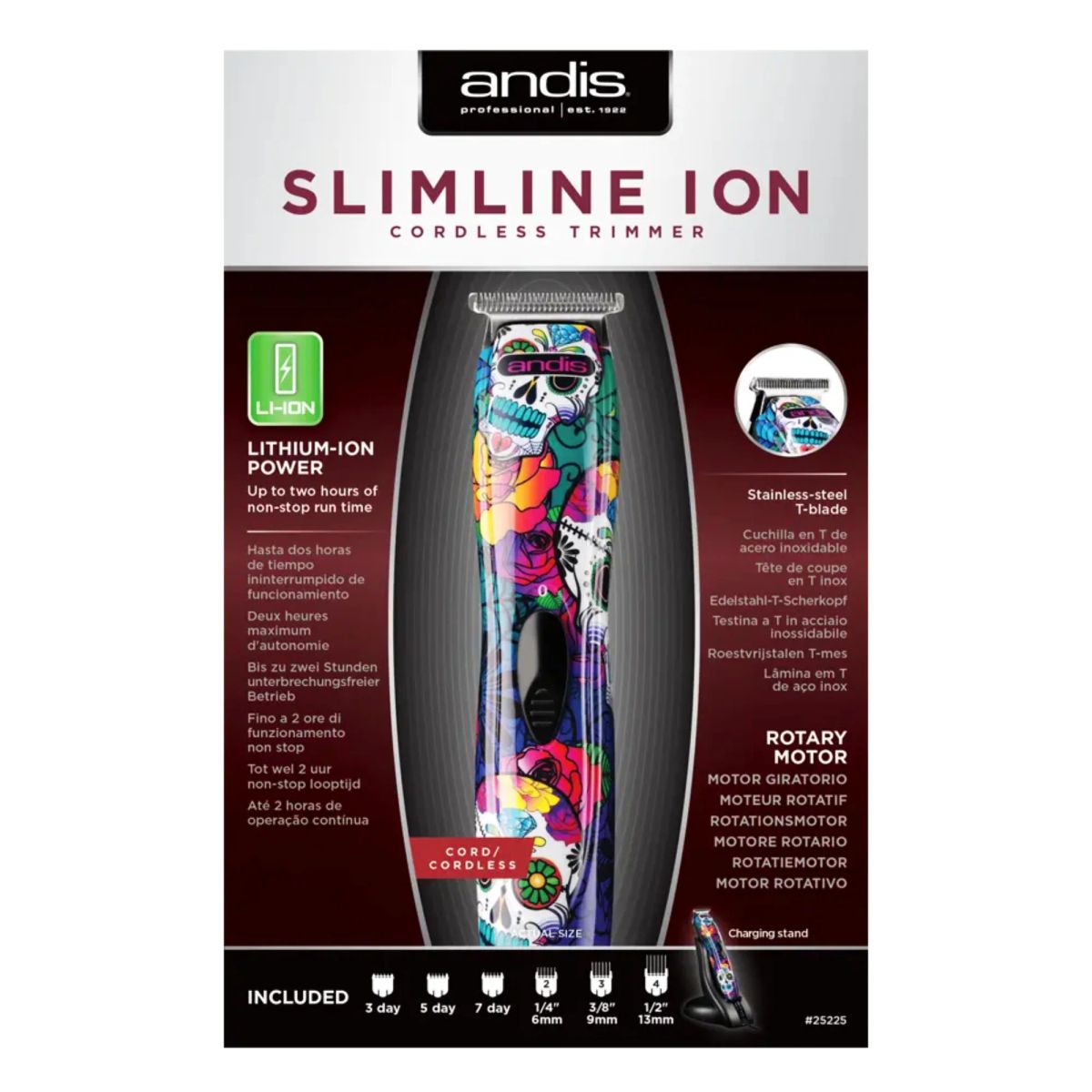 ANDIS - Maquina Cortapelo Andis Slimline Ion Inalámbrica