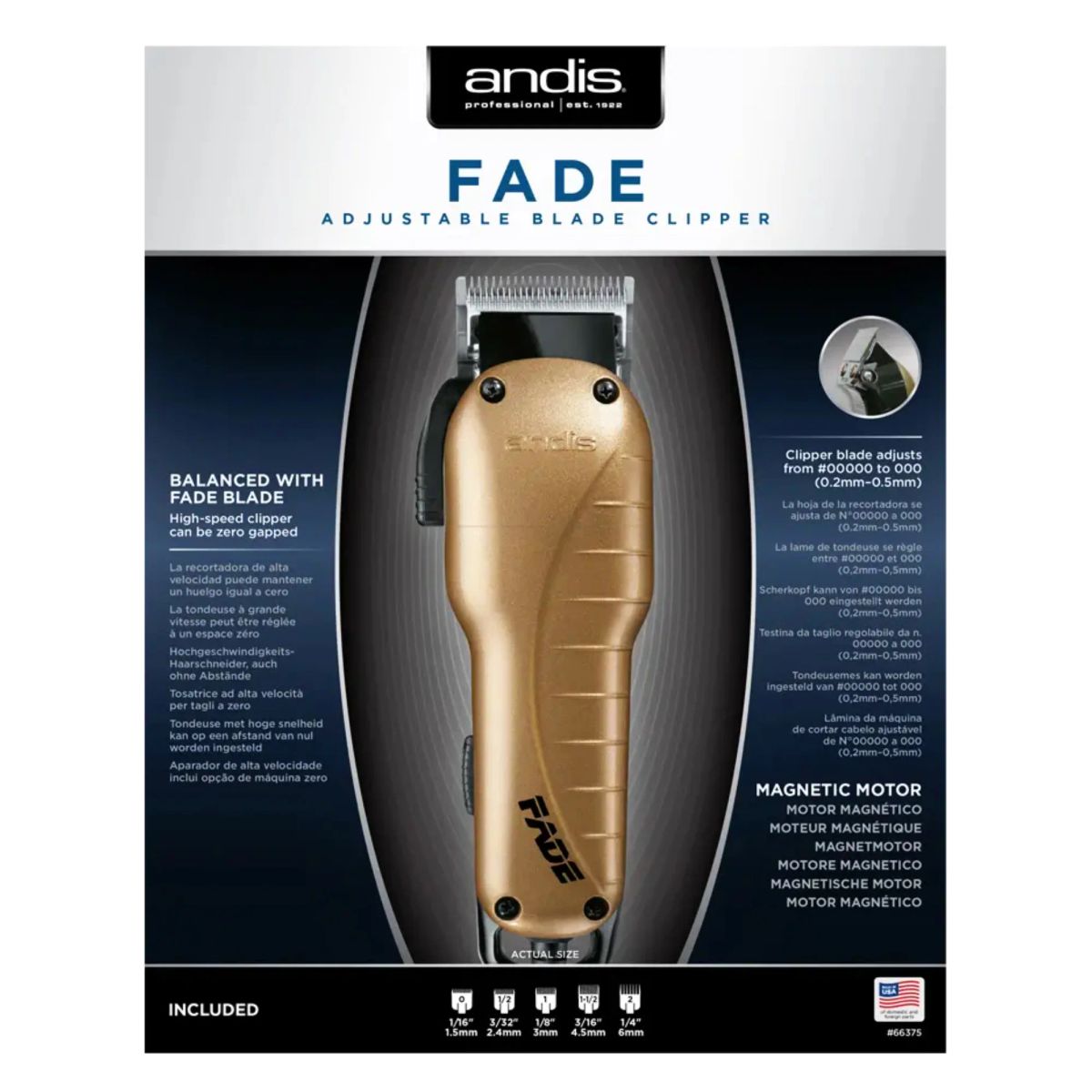 ANDIS - Maquina Cortapelo Andis Fade Con Cable