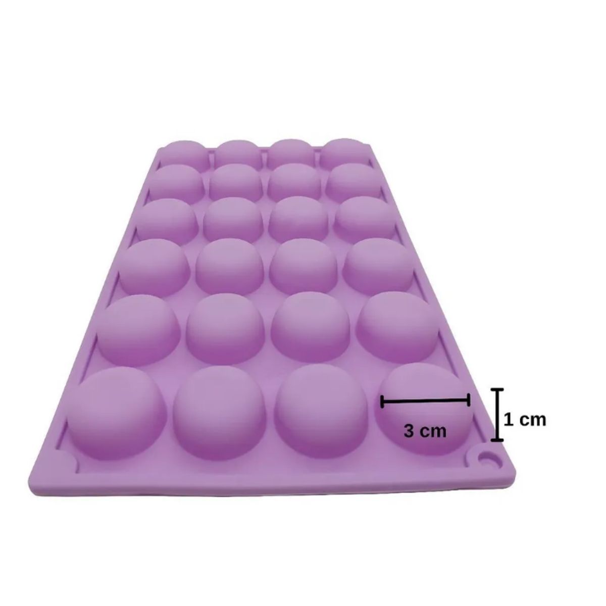 GENERICO - Molde De Silicona Molde De Chocolate Molde Media Esfera 24