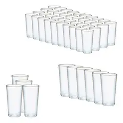 PASTELERIUSCL - 50 Set Vasos Desechables Vaso Plastico Vasos Acrilicos 300ml 50 Transparente 300ml