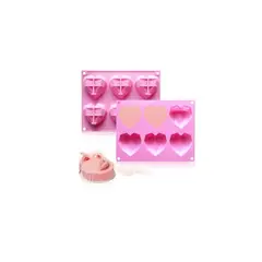 GENERICO - Molde Corazon Diamante Molde De Silicona Corazón Chocolate
