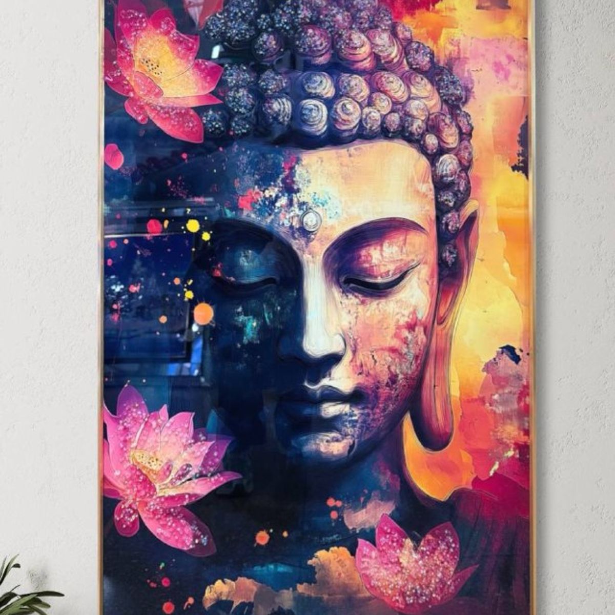 DEKAM DISEÑO - CUADRO PORCELANA DIAMANTES BUDA 90x60 CMS