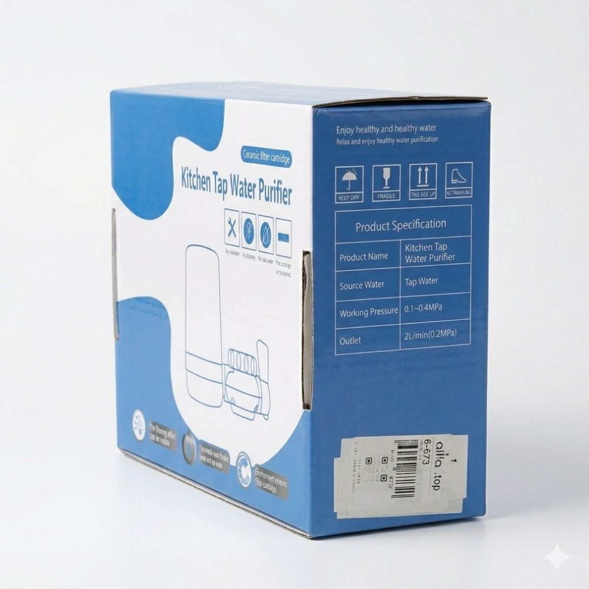 GENERICO - Purificador de Agua para Grifo con Filtro Cerámico Kitchen Tap Water Purifier
