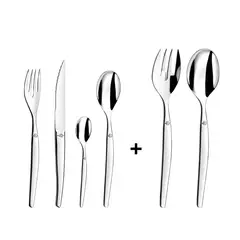 LOU LAGUIOLE - PACK JUEGO CUCHILLERIA + SET ENSALADA JET LOU LAGUIOLE, 6 PERSONAS, 26 PZ