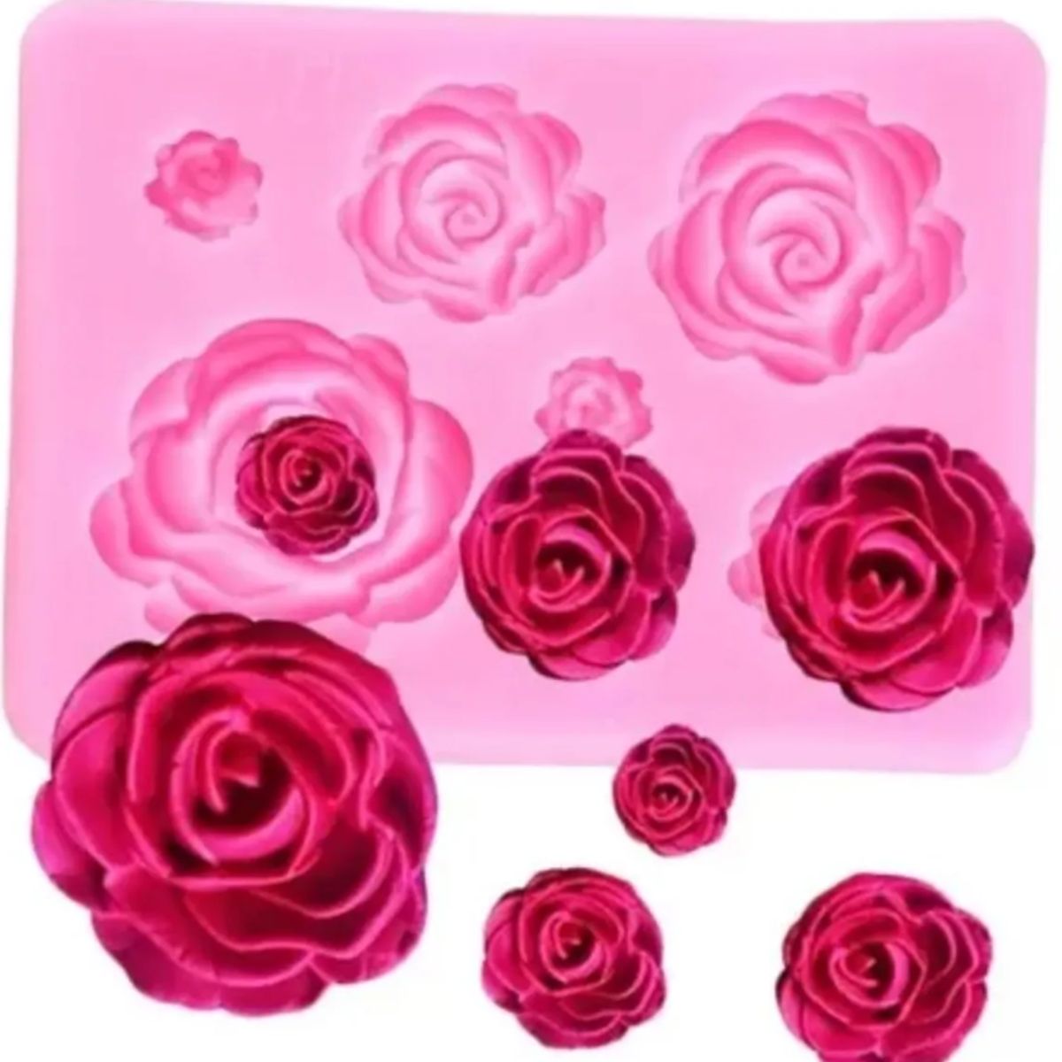 GENERICO - Rosas Para Decorar Pasteles Chocolate Fondant Repostería
