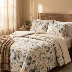 GENERICO - Cubrecama 2 Plazas Flannel Martiné Diseño Holly Sherpa