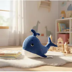 GENERICO - Peluche Narval Ballena Kawaii Juguete Suave Para Niños 25cm