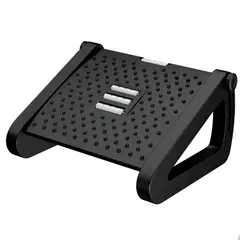 GENERICO - Apoya Pies Ergonómico Ajustable Masaje Negro BELUG