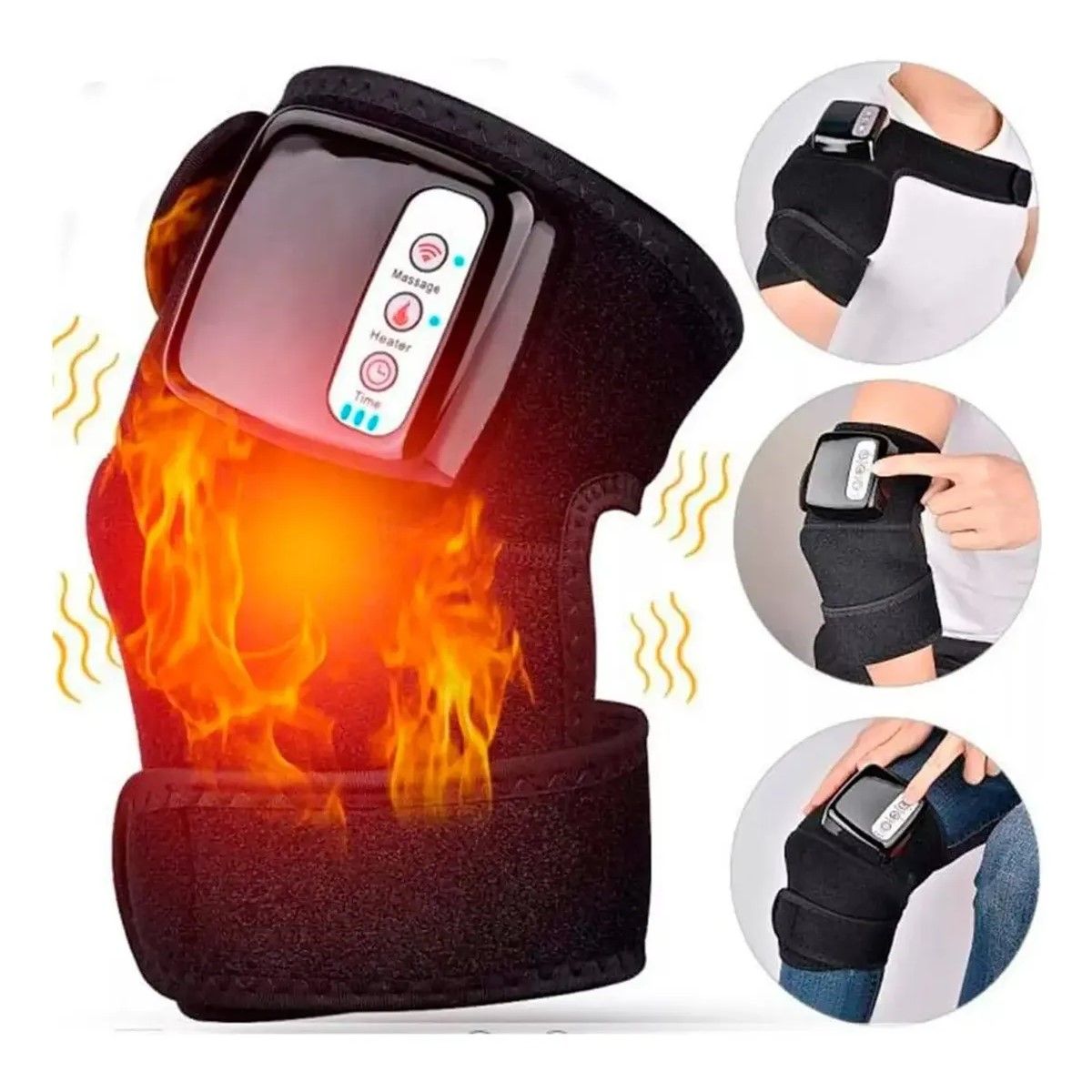 GENERICO - Masajeador Electrico Rodillacodo Calor Vibración Infrarojo BELUG