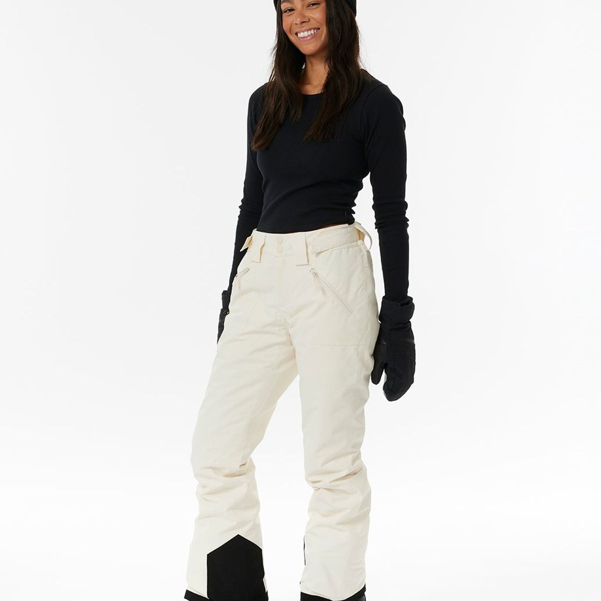 RIP CURL - Pantalon Snow Nivek Blanco Mujer Rip Curl