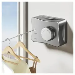 GENERICO - Tendedero Retráctil Extensible 5 Mts Para Ropa
