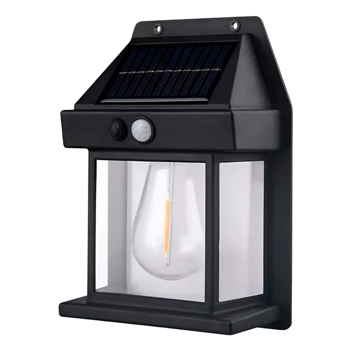 GENERICO - Lámpara Solar Pared Sensor Movimiento Cálido