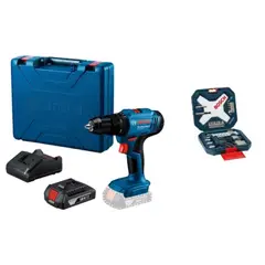 BOSCH - Taladro perc 18v gsb 183-li+1b 2,0ah+ set 34 accesorios