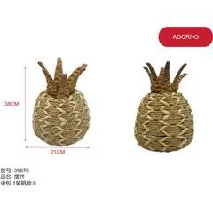 GENERICO - Adorno (FORMA DE PIÑA TEJIDA - 38CM*21CM) 39878