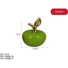 GENERICO - Adorno (FORMA DE MANZANA VERDE - 12CM*8.5CM) 39738