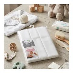 EKOL TACTICA MILITAR - Pack 3 Pañales Blanco Para Bebé 100% Algodón