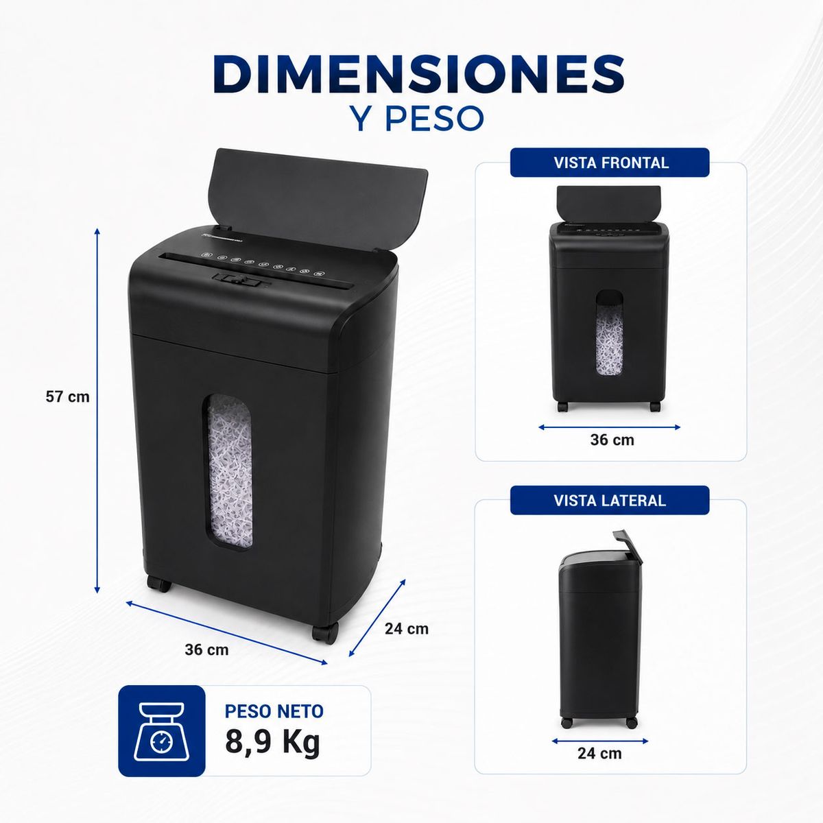TERMOLAM - Máquina Trituradora y Destructora de Papel Automática A150M-21
