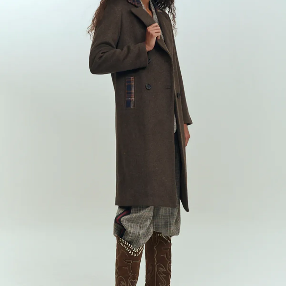 BRICK LONDON - ABRIGO CAMILLE CHECKS COAT