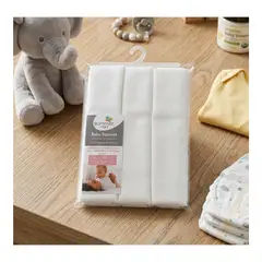 EKOL TACTICA MILITAR - Pack 3 Pañales Blanco Para Bebé 100% Algodón