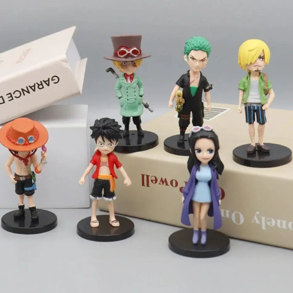 GENERICO - Set 6 Figuras One Piece Luffy Anime Colección