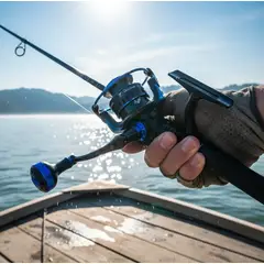 GENERICO - Carrete De Pesca Spinning MA6000 Metálico Negro Y Azul