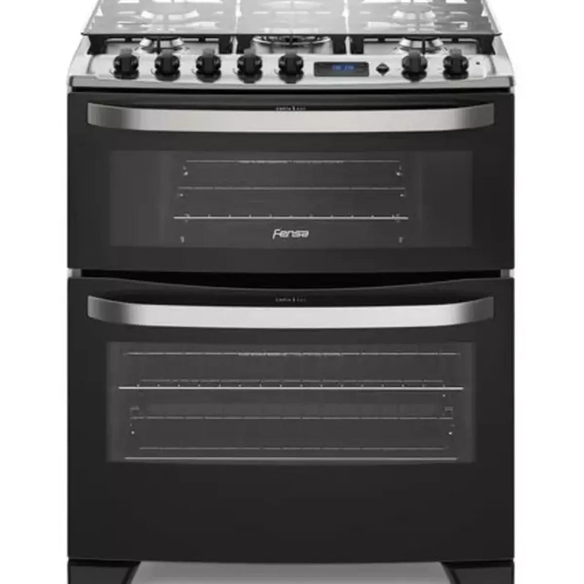 FENSA - Cocina a Gas Fensa Doble Horno 76 DBT Negra