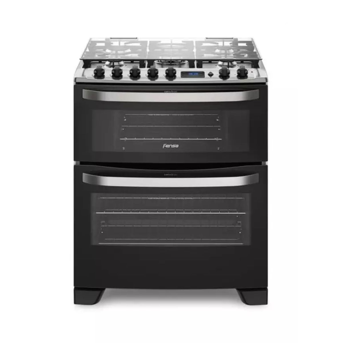 FENSA - Cocina a Gas Fensa Doble Horno 76 DBT Negra