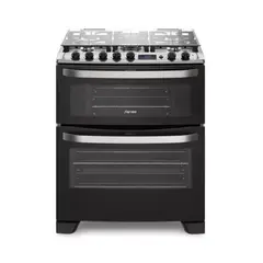 FENSA - Cocina a Gas Doble Horno 76 DBT Negra