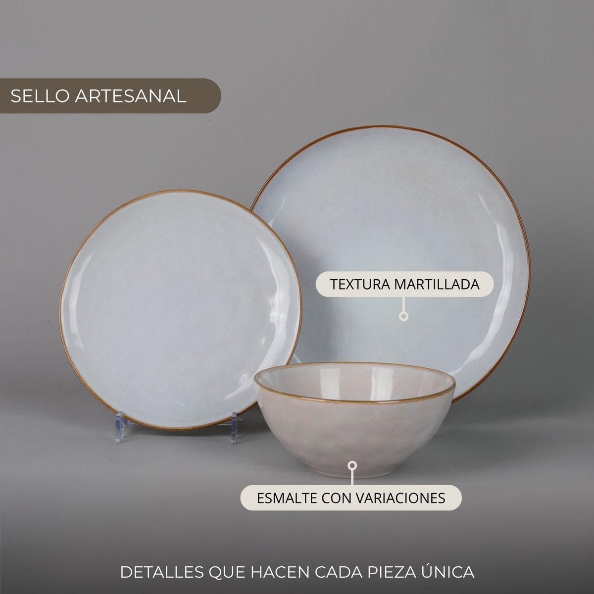 DECO EXPRESS - Juego De Vajilla 18 piezas Loza Cerámica Lima