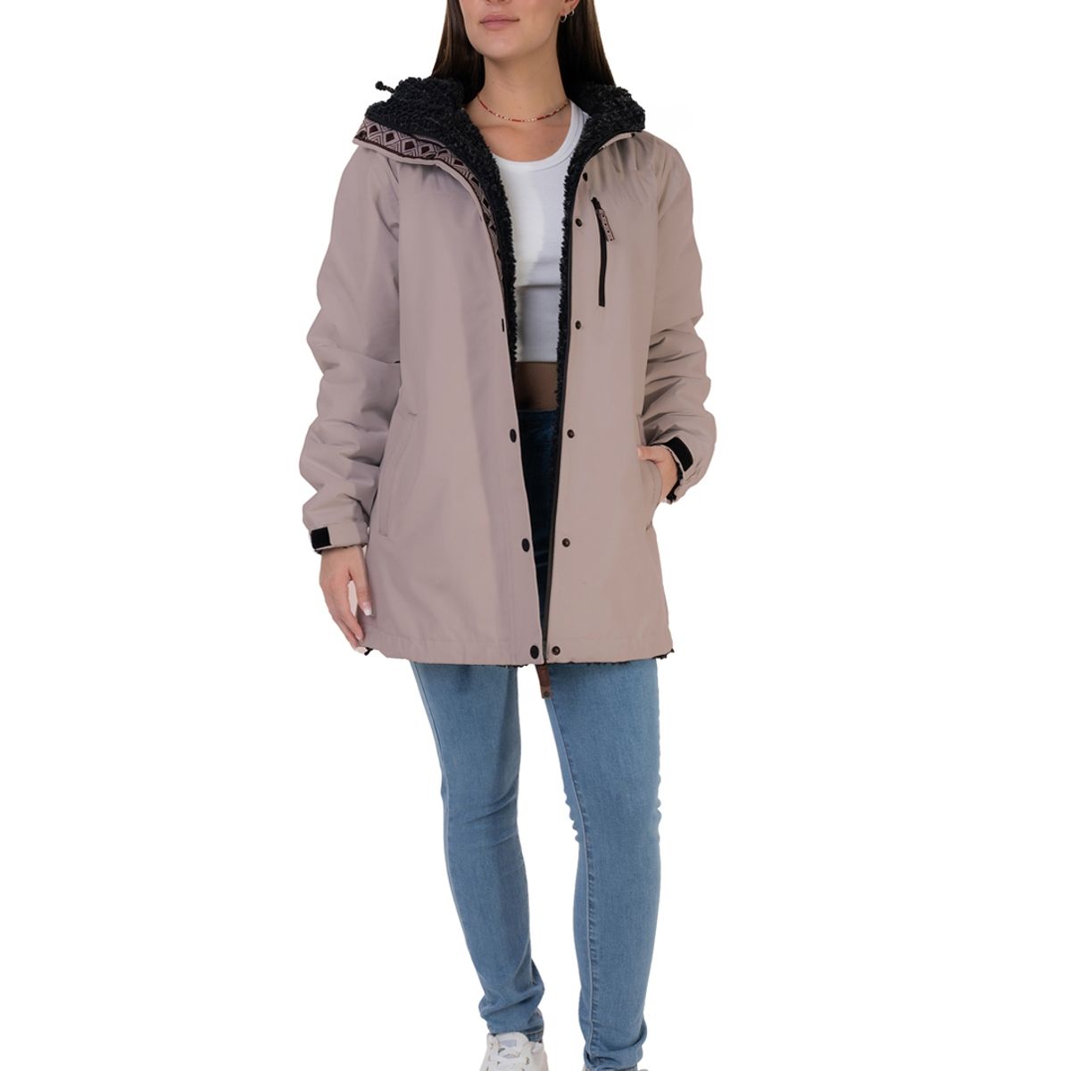 BUFFALO CHILE - Parka Impermeable Reversible Camaleon Mujer Buffalo