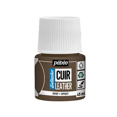 PEBEO - Pintura Para Cuero Frasco 45 Ml Setacolor Cuir Color 32 - Metal Bronce