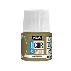 PEBEO - Pintura Para Cuero Frasco 45 Ml Setacolor Cuir Color 33 - Metal Dorado