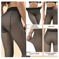 MOVI - Calza Efecto Piel Comodidad y Estilo en Talla Única
