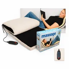 MOVI - COLCHONETA MASAJEADORA CON CALOR, 9 MODOS DE MASAJE, PORTATIL