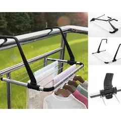MOVI - TENDEDERO PLEGABLE DE ACERO INOXIDABLE PARA BALCON, VENTANA, RADIADOR