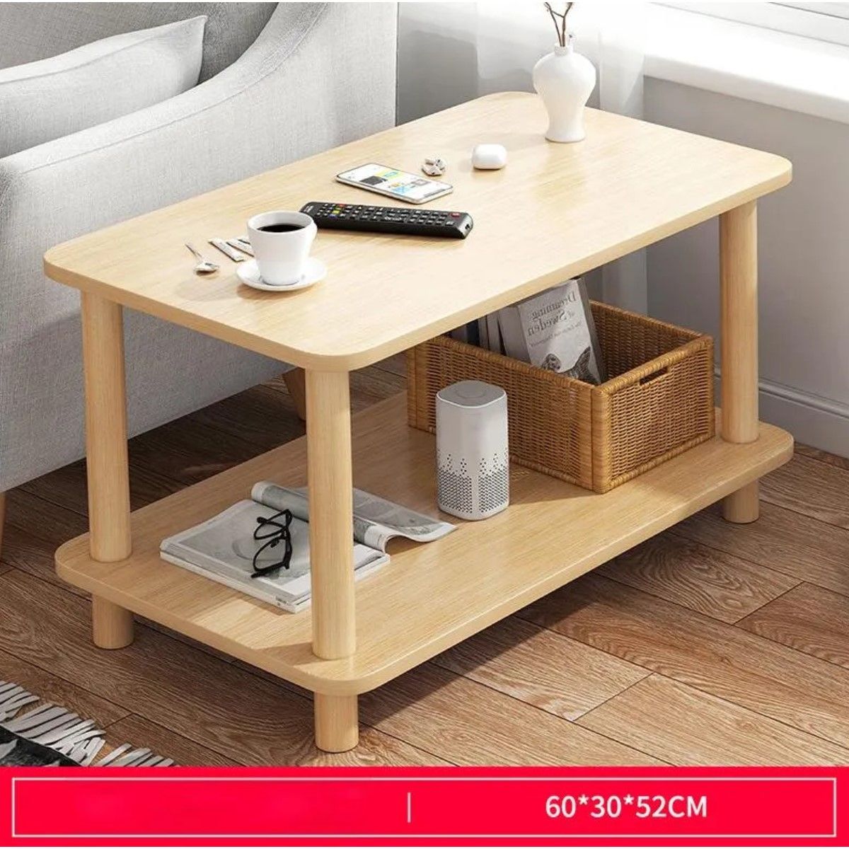 GENERICO - Mesa De Centro Minimalista Madera Sala De Estar Auxilia Mesa BELUG