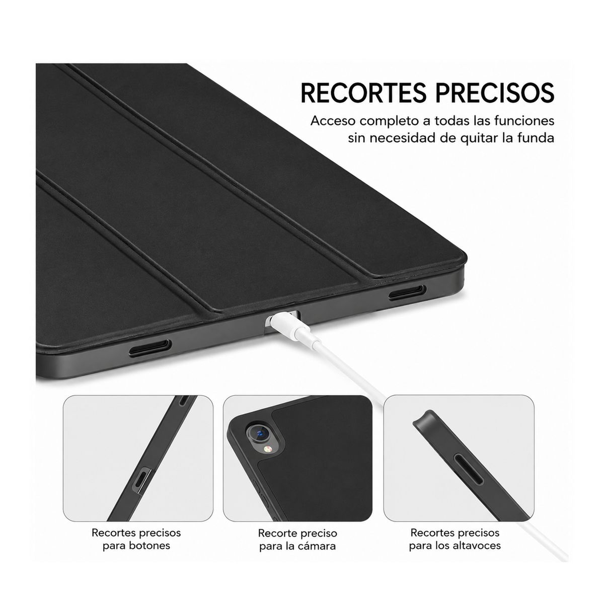 GENERICO - Funda Smart Cover Para Tablet Samsung S11 11" Negro