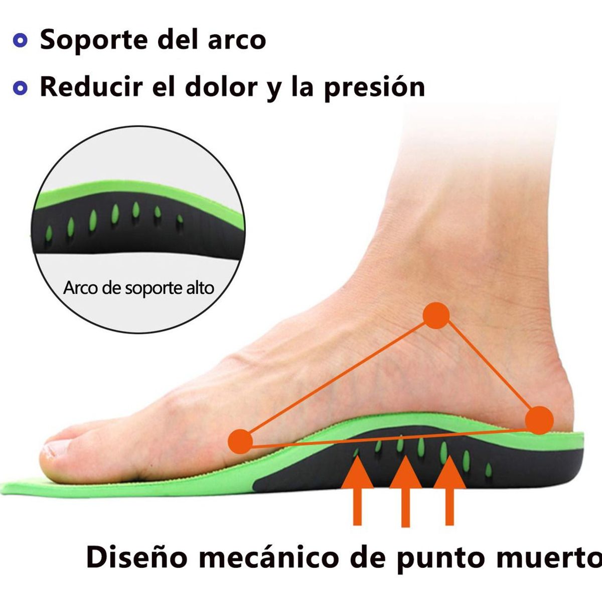 EINICIO - 2 Par Plantillas Para Fascitis Plantar Ortopédicas 43-45