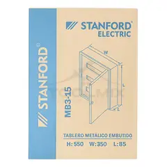 STANFORD - Tablero Metalico Embutido 45 Modulos Ip42