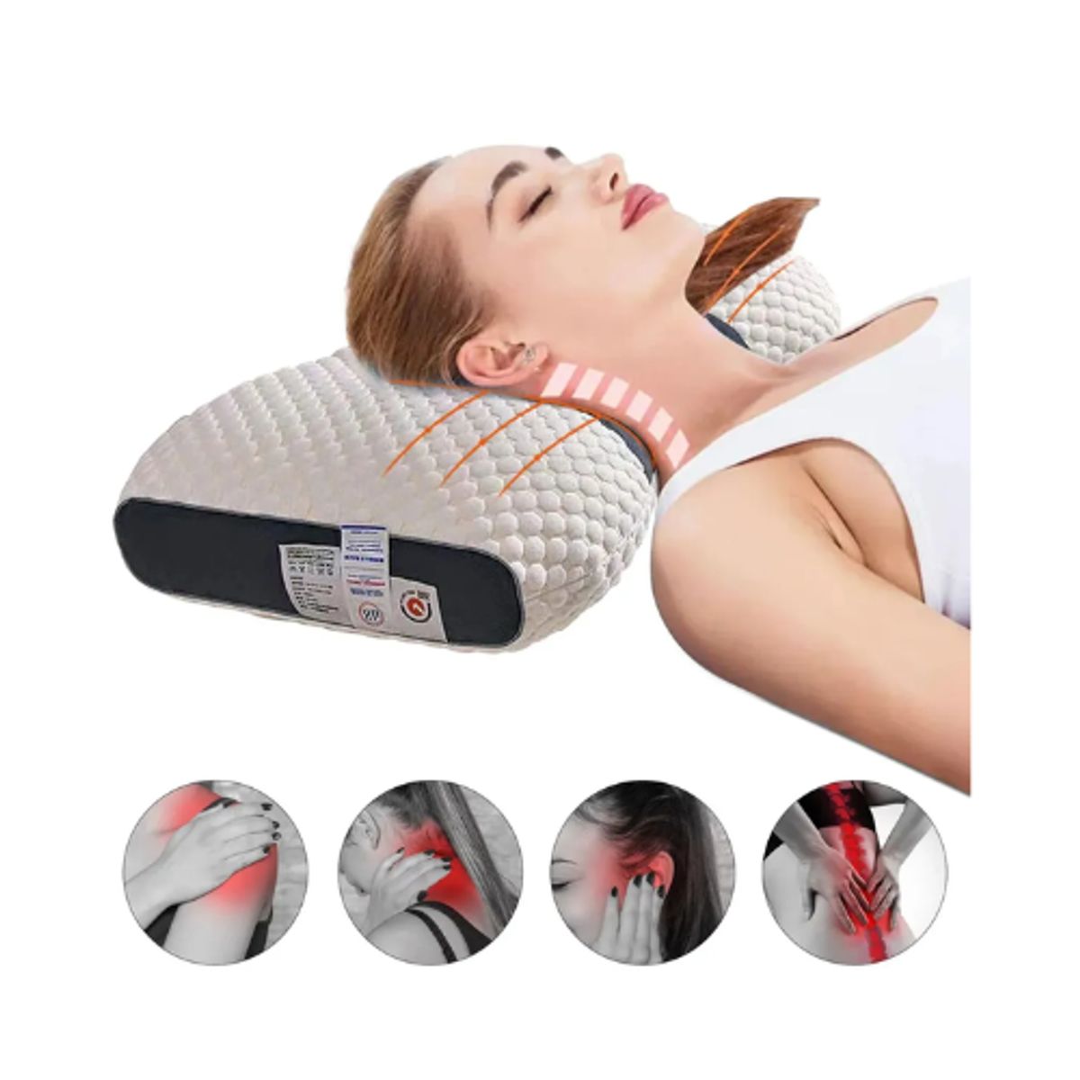MOVI - Pack Almohadas ergonómicas cervical- Duerme mejor, despierta sin dolor